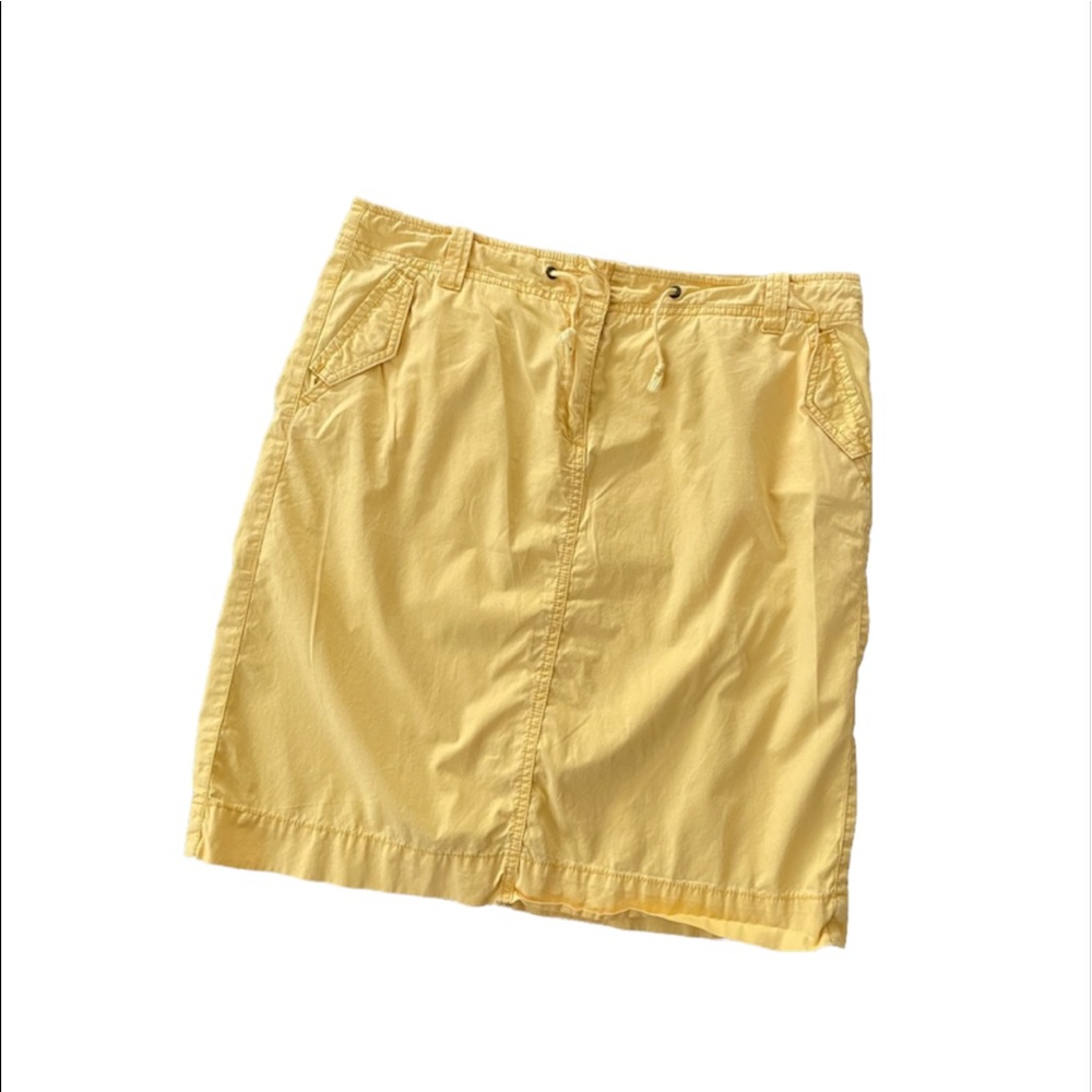 J.Crew Cotton Chino Drawstring Skirt - Picture 1 of 6